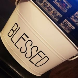 Not Rae Dunn, BLESSED BUCKET